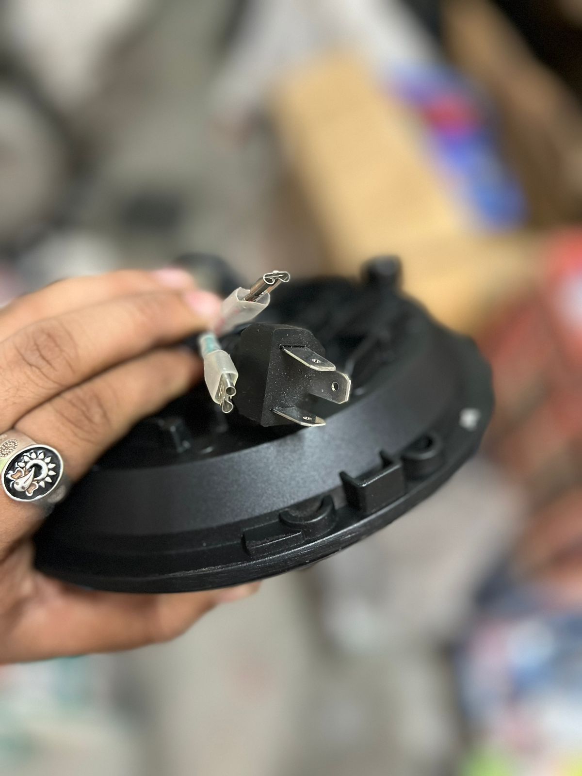 Royal Enfield headlight bull modal 135w original HJG (for All modal bullet)