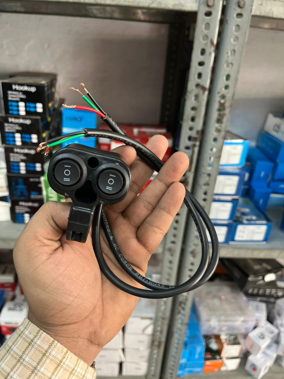 2 in 1 switch two-way with double button
