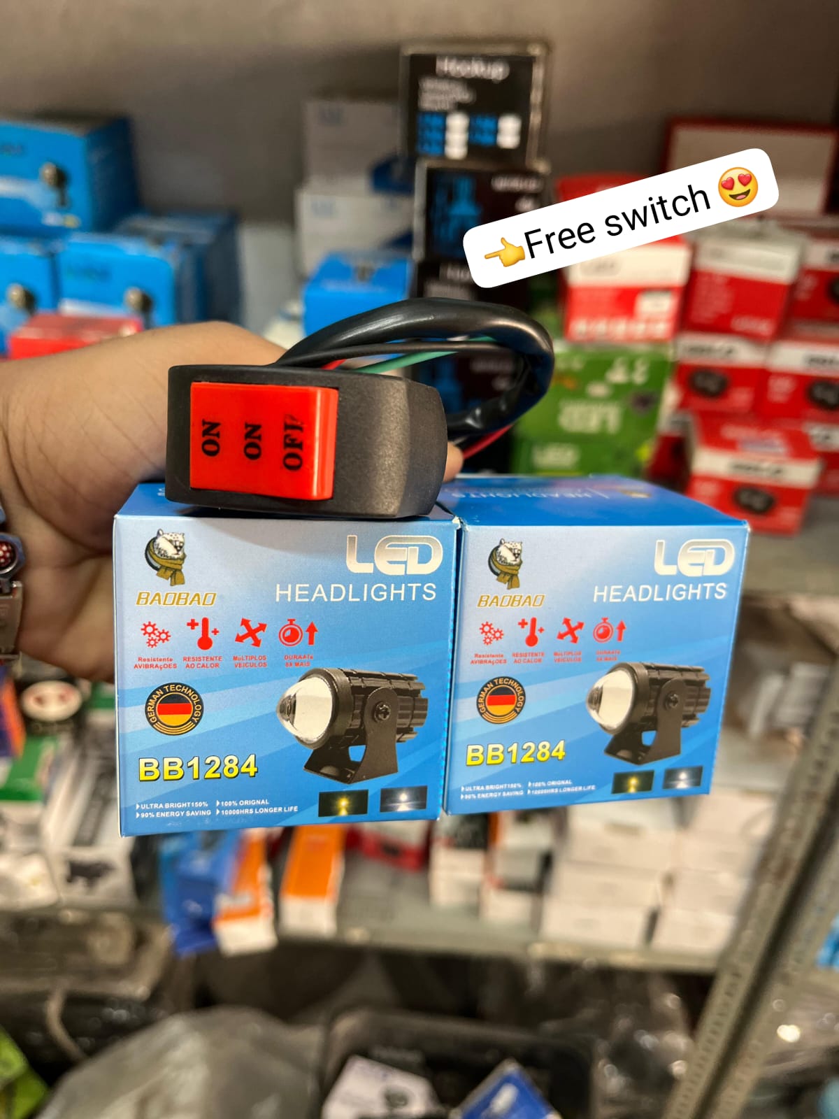 U1 dual colour fog light with free switch (set of 2)