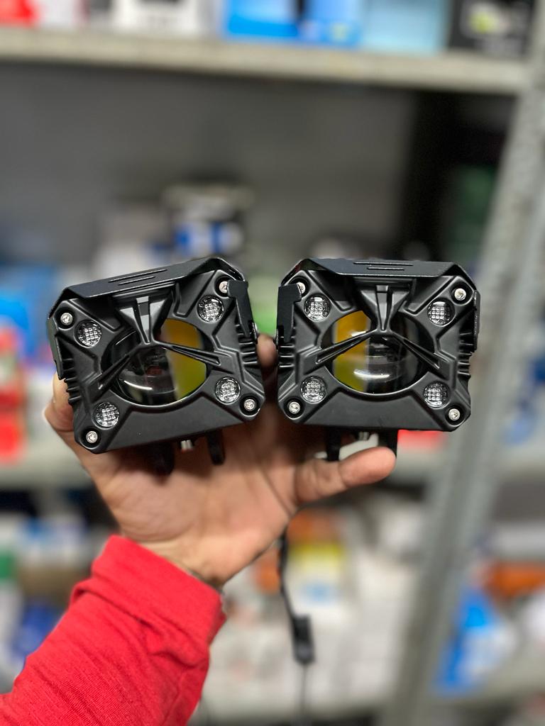 HJG 80watt white/yellow and Multi colour RGB mode fog lights (pack of 2)
