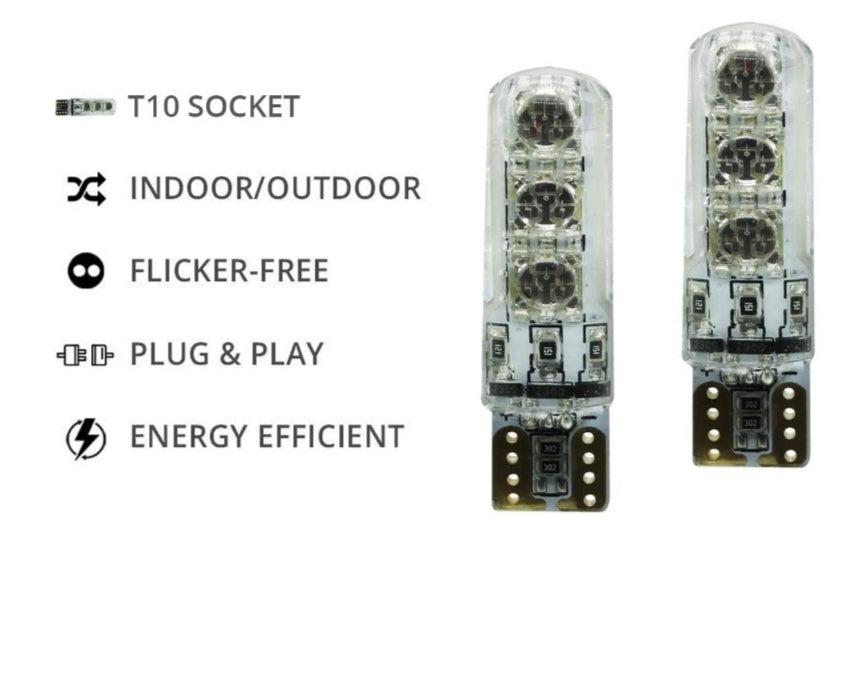 RGB parking bulb remote control T10 holder (pack of 2 piece)