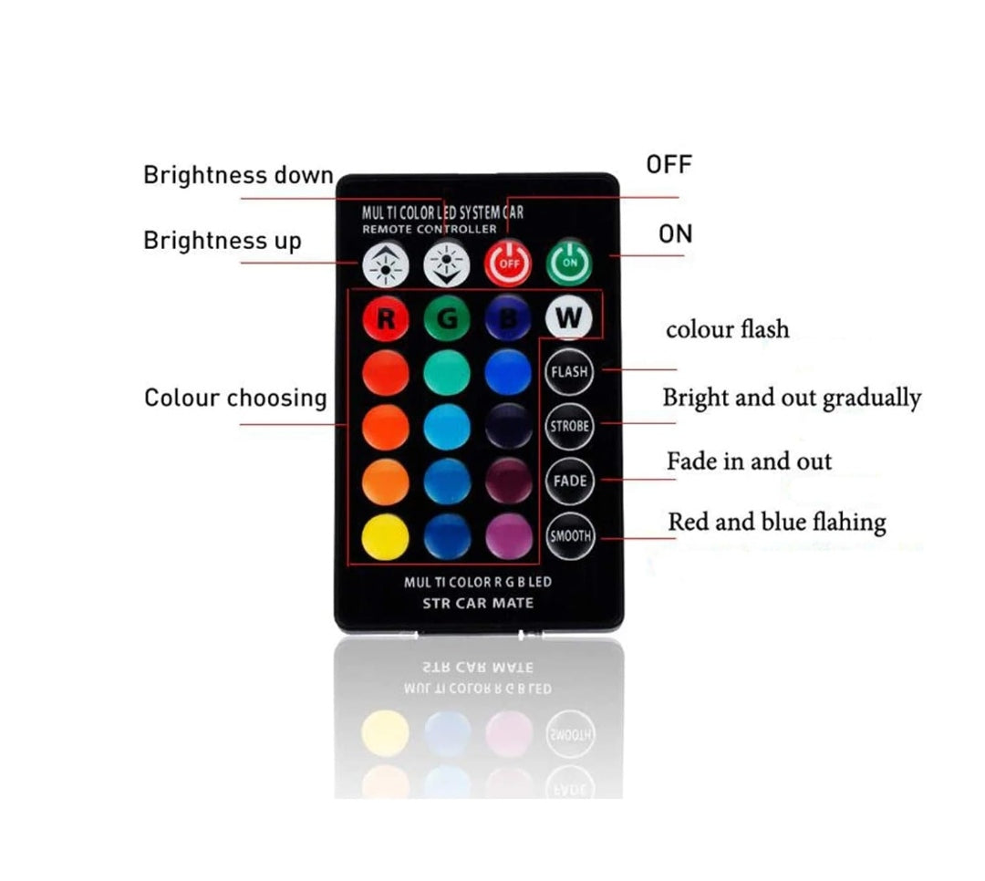 RGB parking bulb remote control T10 holder (pack of 2 piece)
