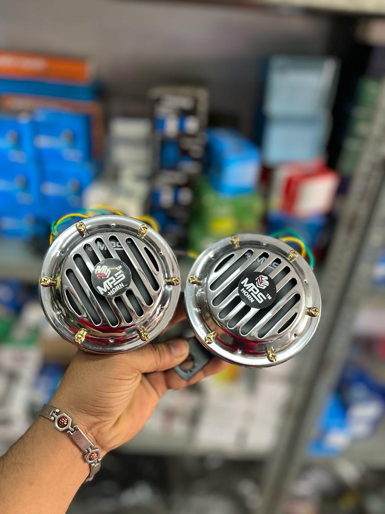 MPS vibrosonic silver grill horns (pack of 2) free wiring