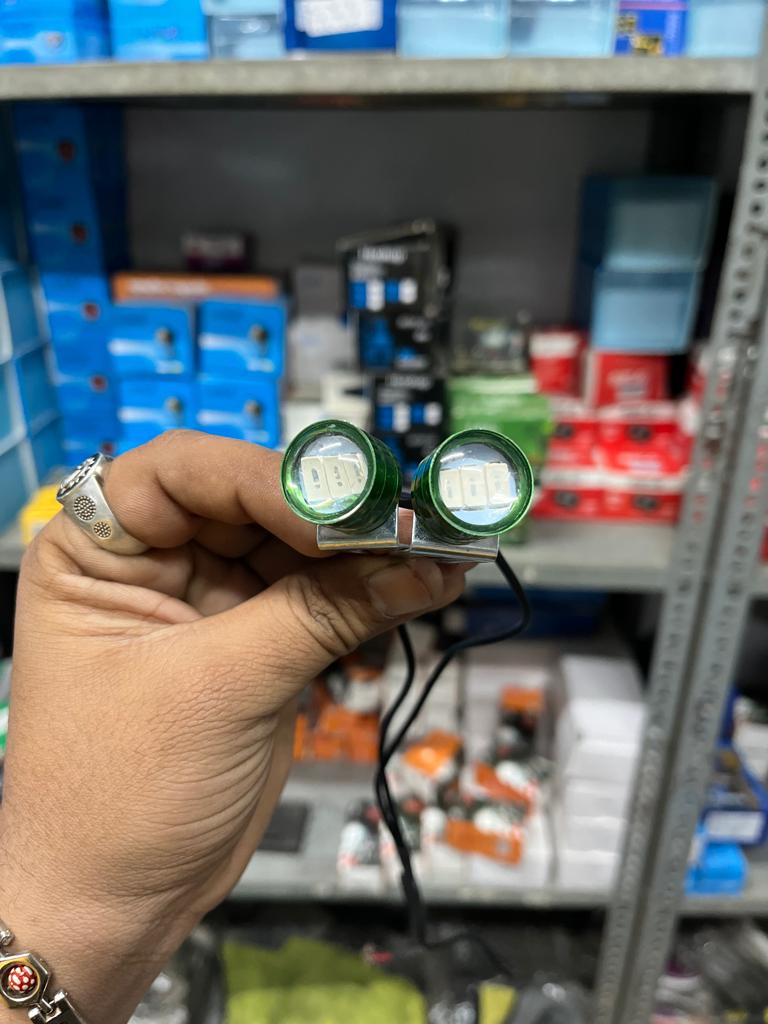 Metal body strobe light with 3 mode Green colour (pack of 2)