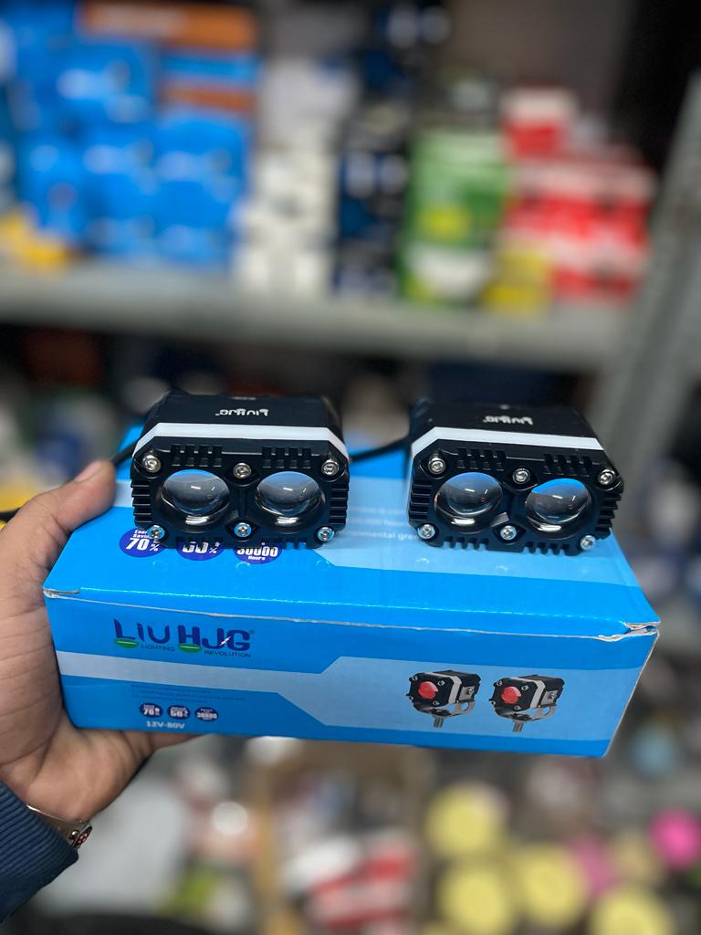 HJG dual eye with DRL and lazer 60watt fog lights (pack of 2)