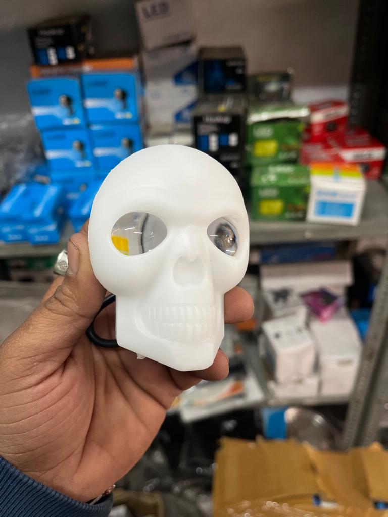 White skull fog lights with lazer 25watt (1 piece)