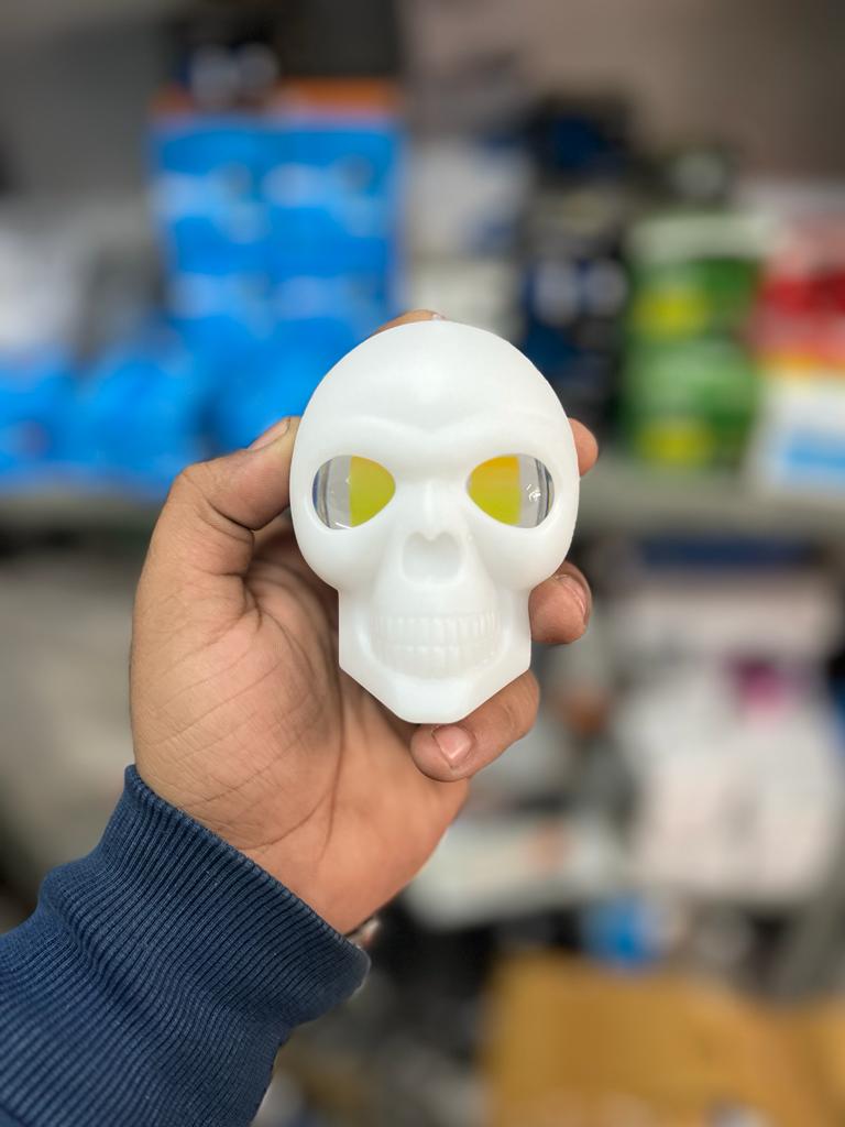 White skull fog lights with lazer 25watt (1 piece)