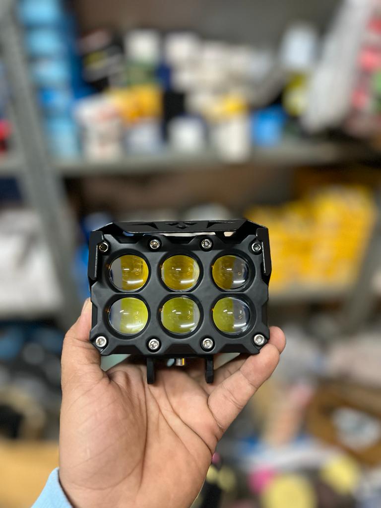 HJG future eye 6 lens 80watt fog light with free switch (pack of 2)