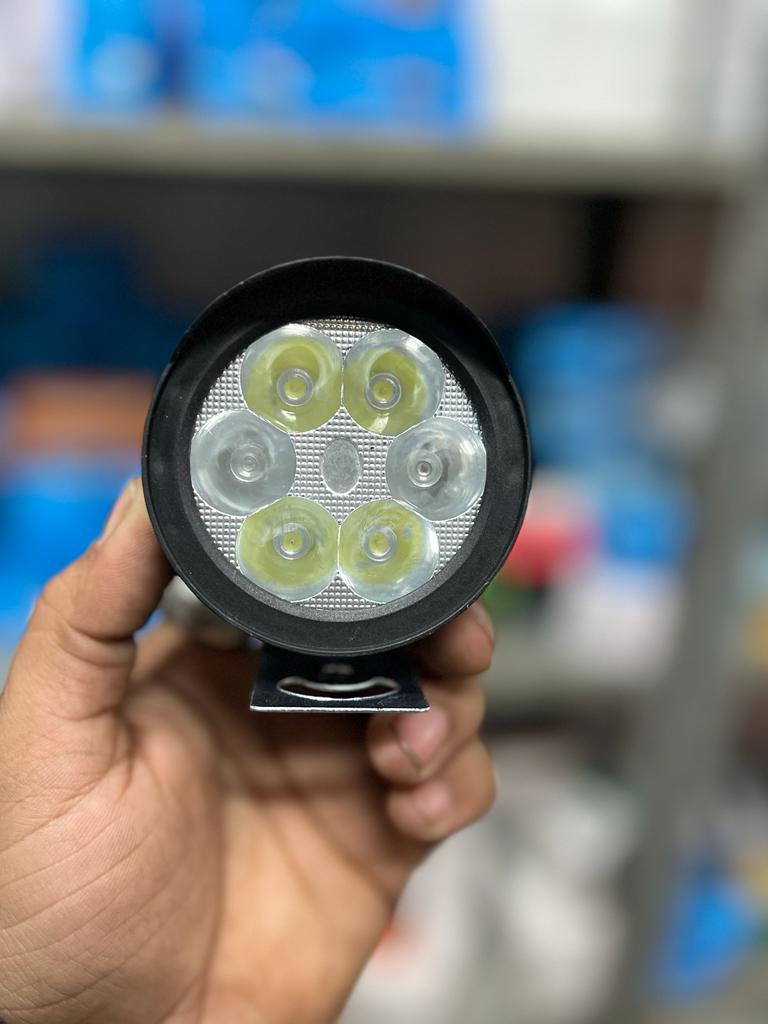HJG White/red-blue flashing led fog light (1 piece) 36watt pair