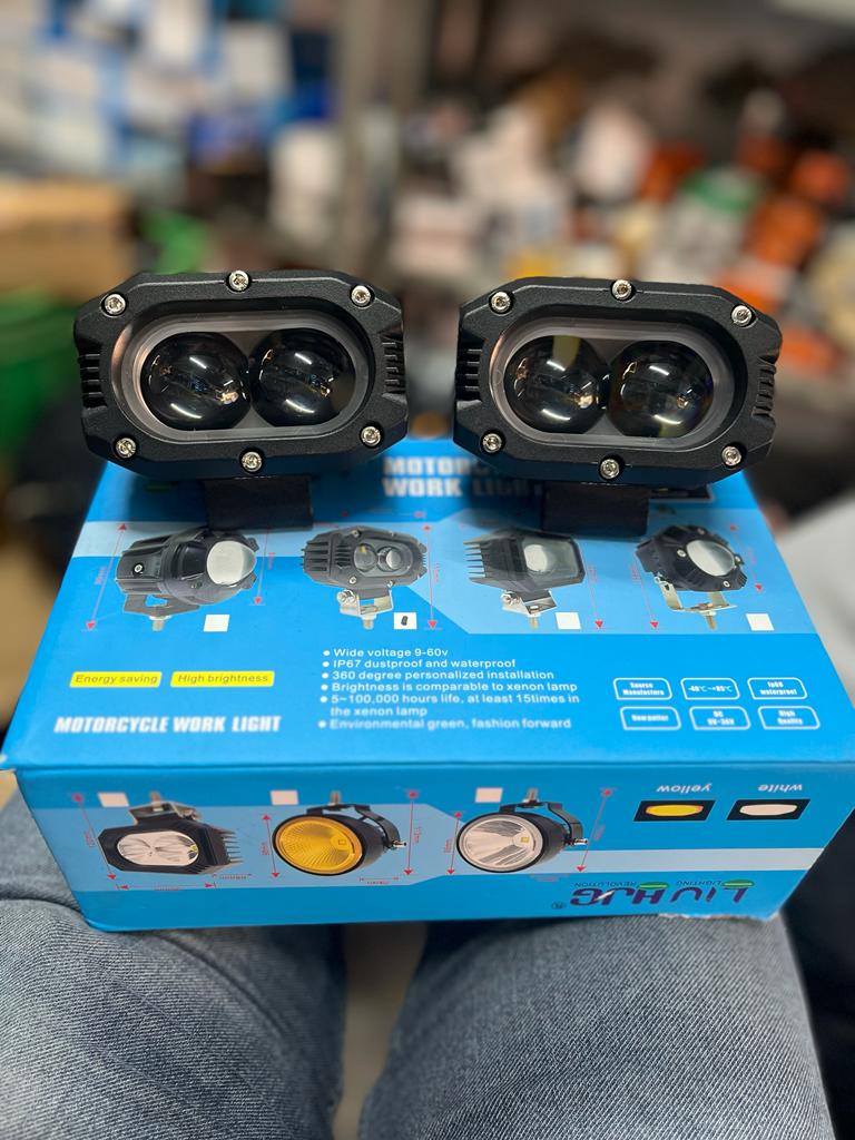 60watt dual lens fog lights with dual colour (set of 2)