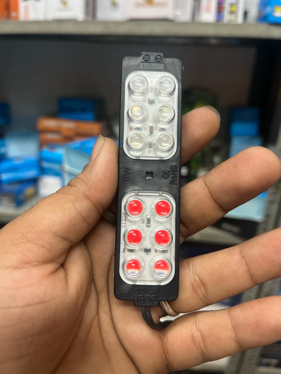 Dual Bar red-blue police lights (pack of 2)