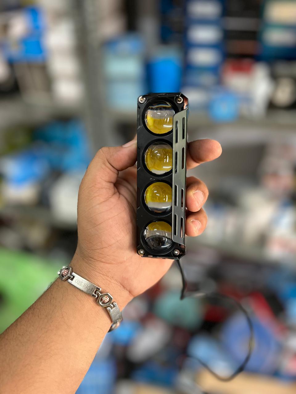HJG 4 lens fog light with red devil and flash modes