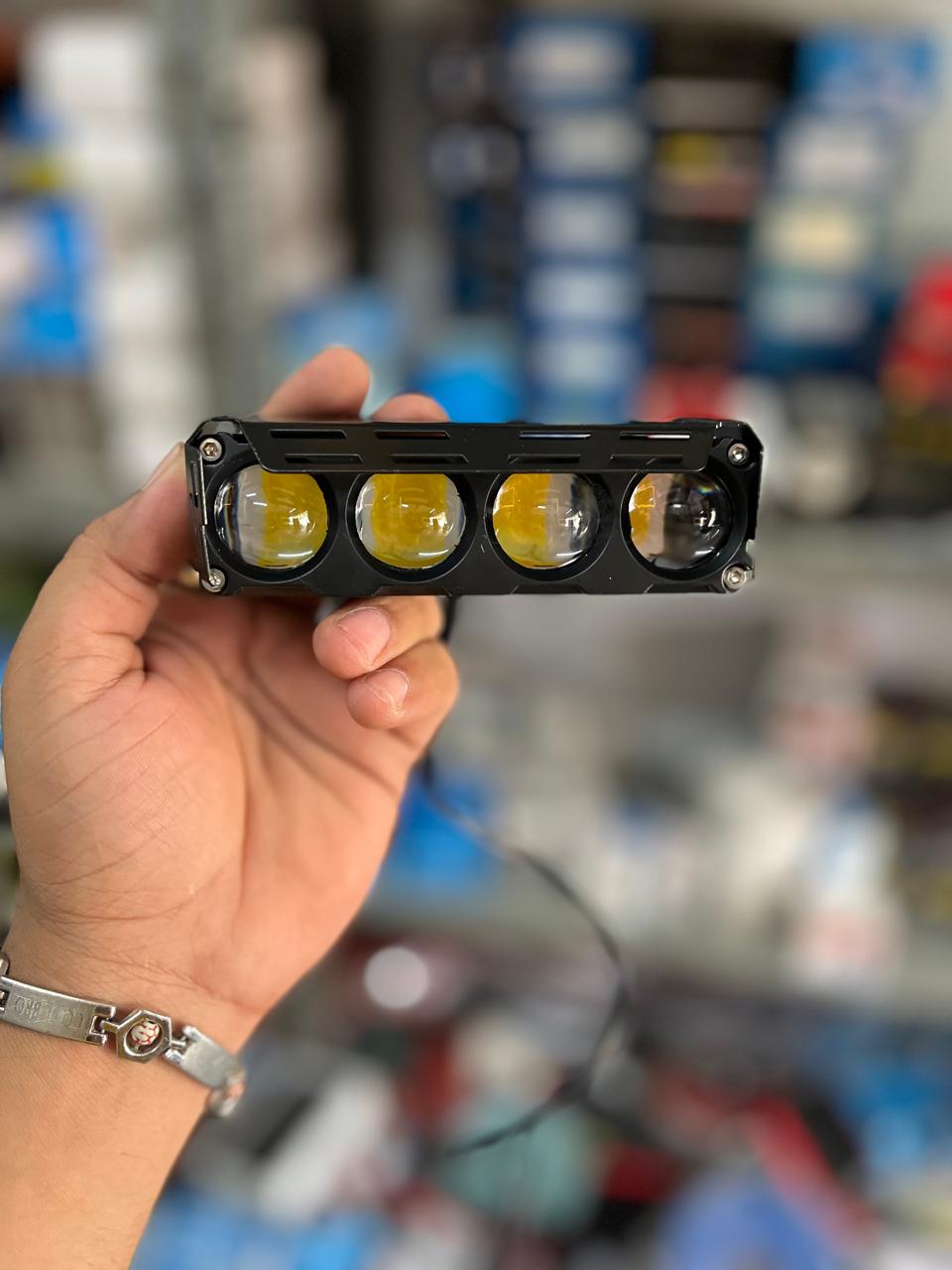 HJG 4 lens fog light with red devil and flash modes