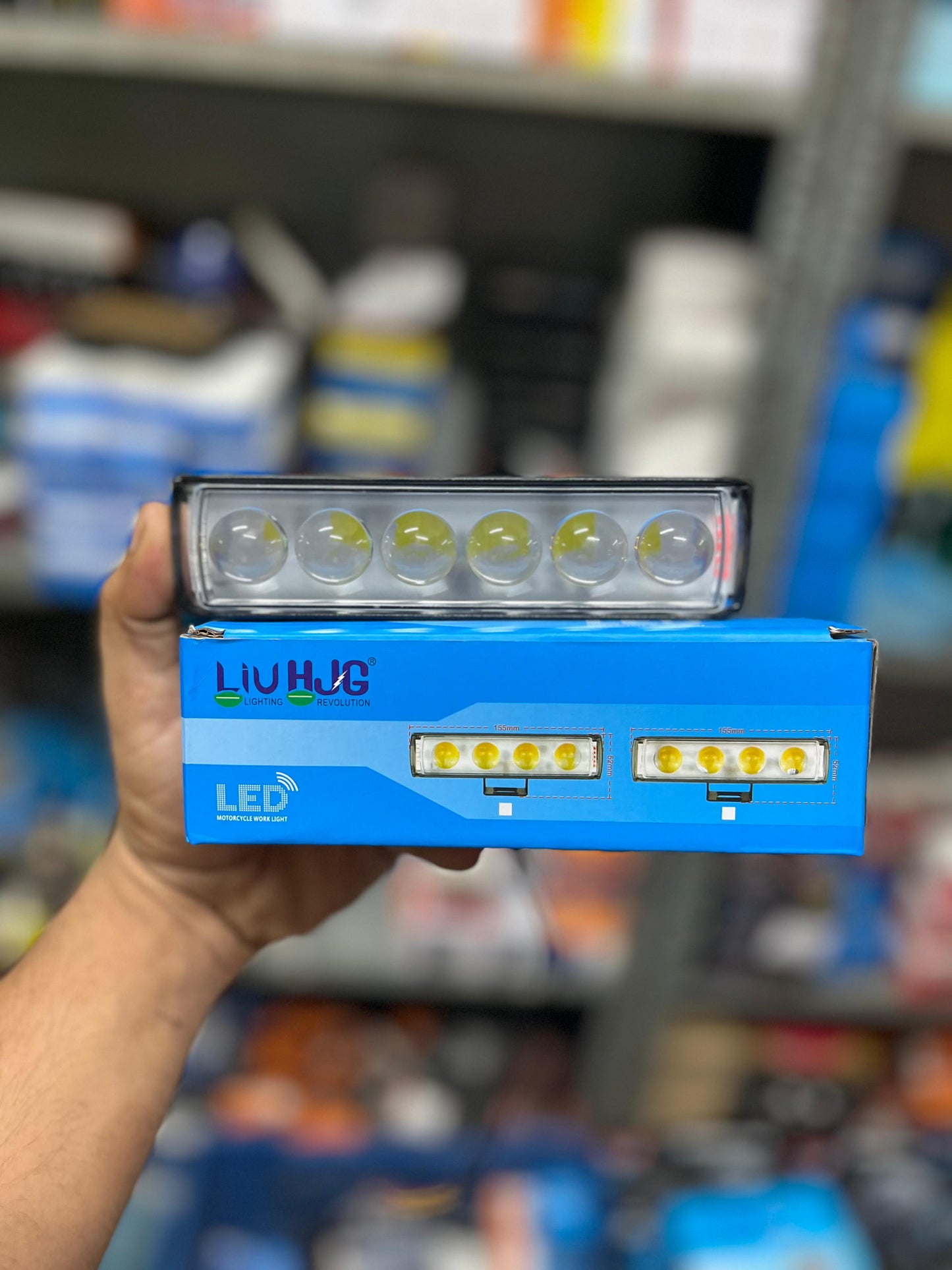 HJG 60watt lens bar light with Red-blue cop flasher (1 piece)