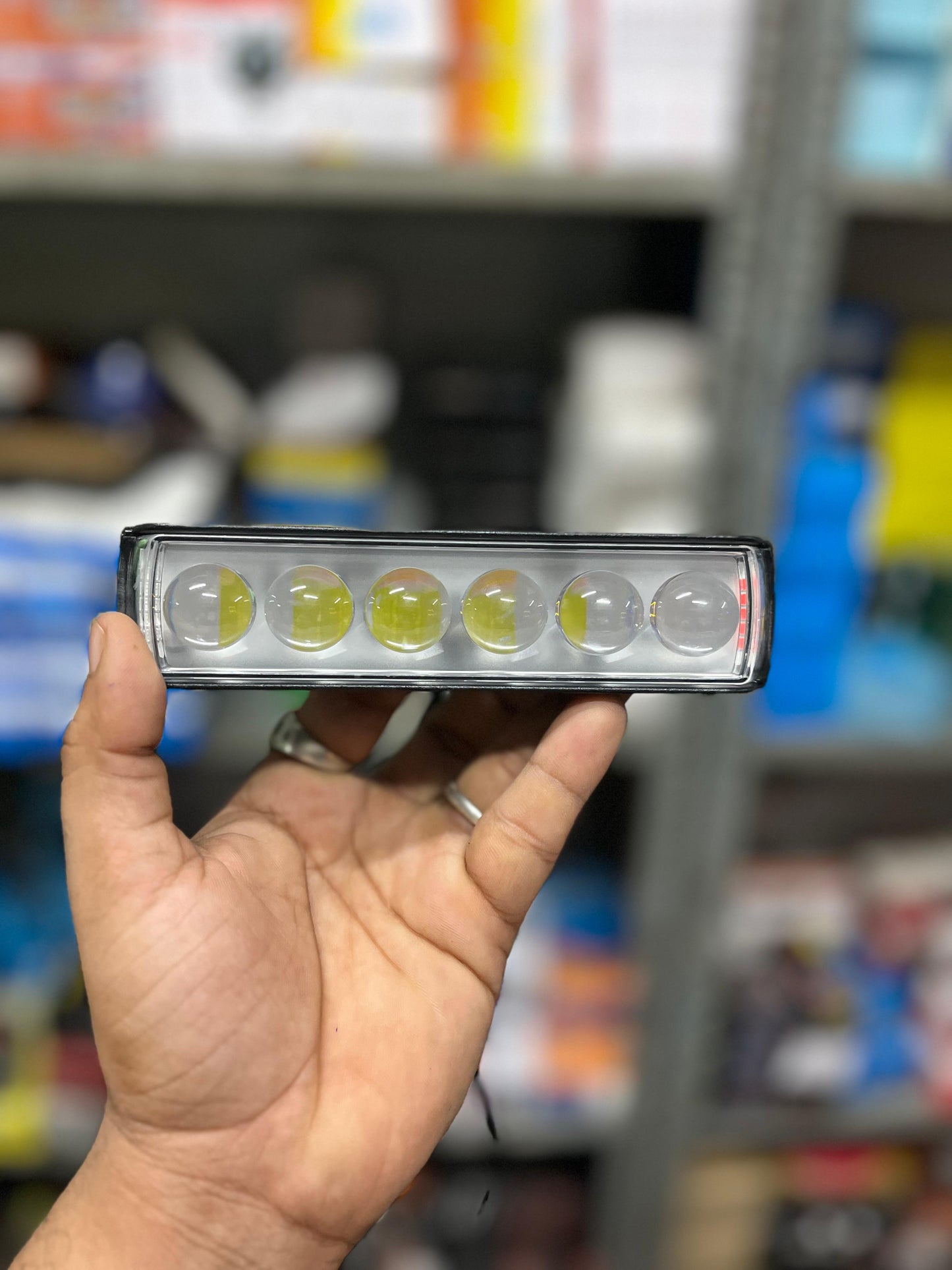 HJG 60watt lens bar light with Red-blue cop flasher (1 piece)