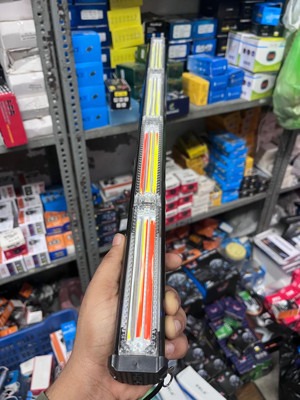 21inch police bar light with Red-blue and white flash