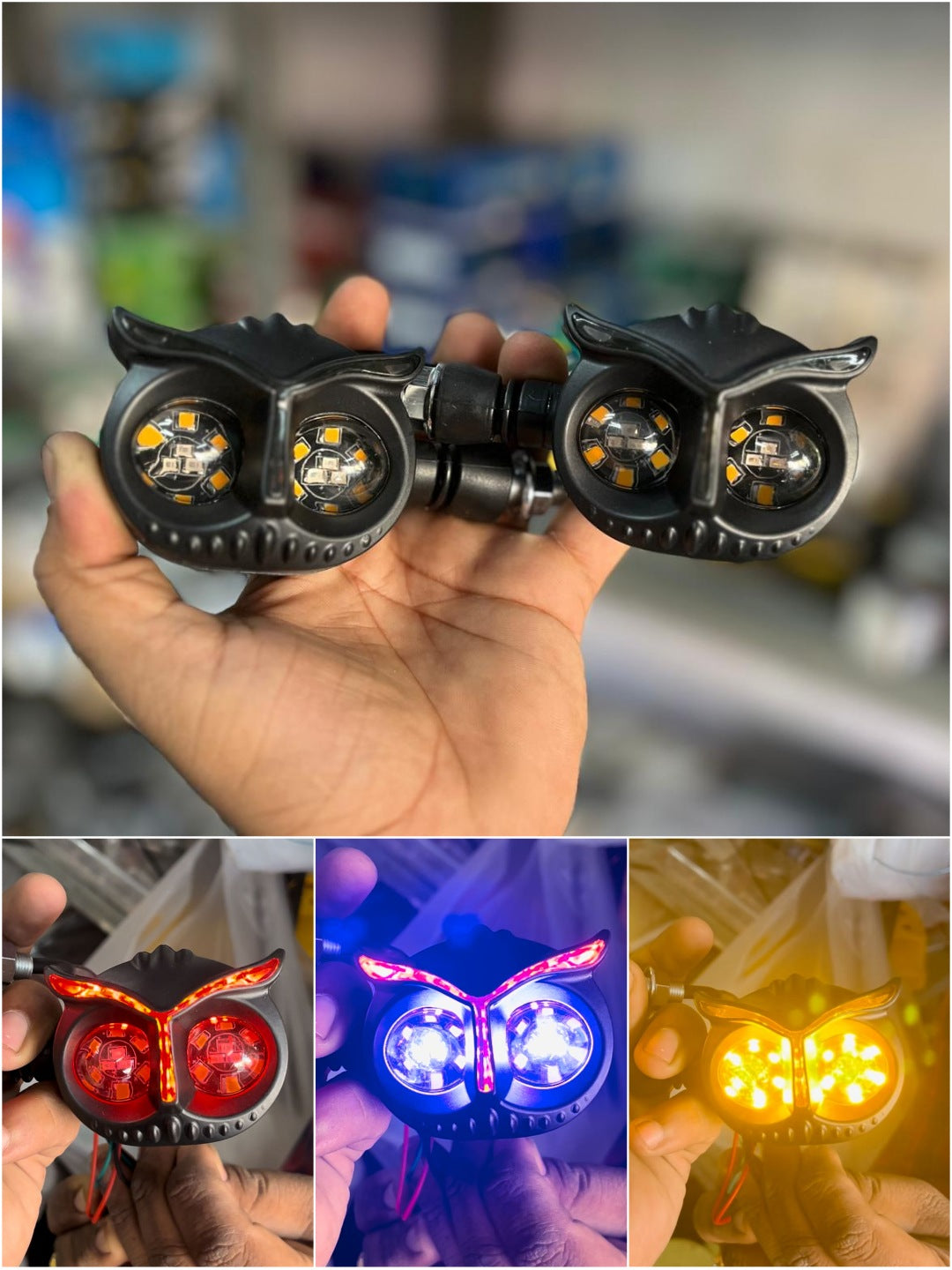 CYT owl shape indicator with tripple colours ( pack of 4 piece)