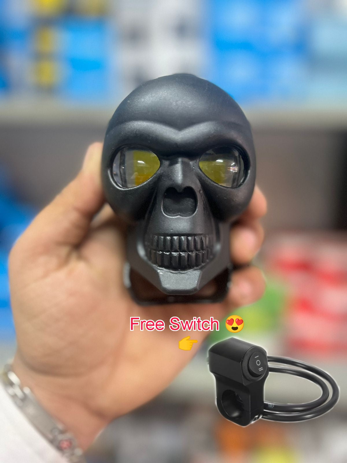 Autohoxx skull dual colour fog lights (pack of 1)