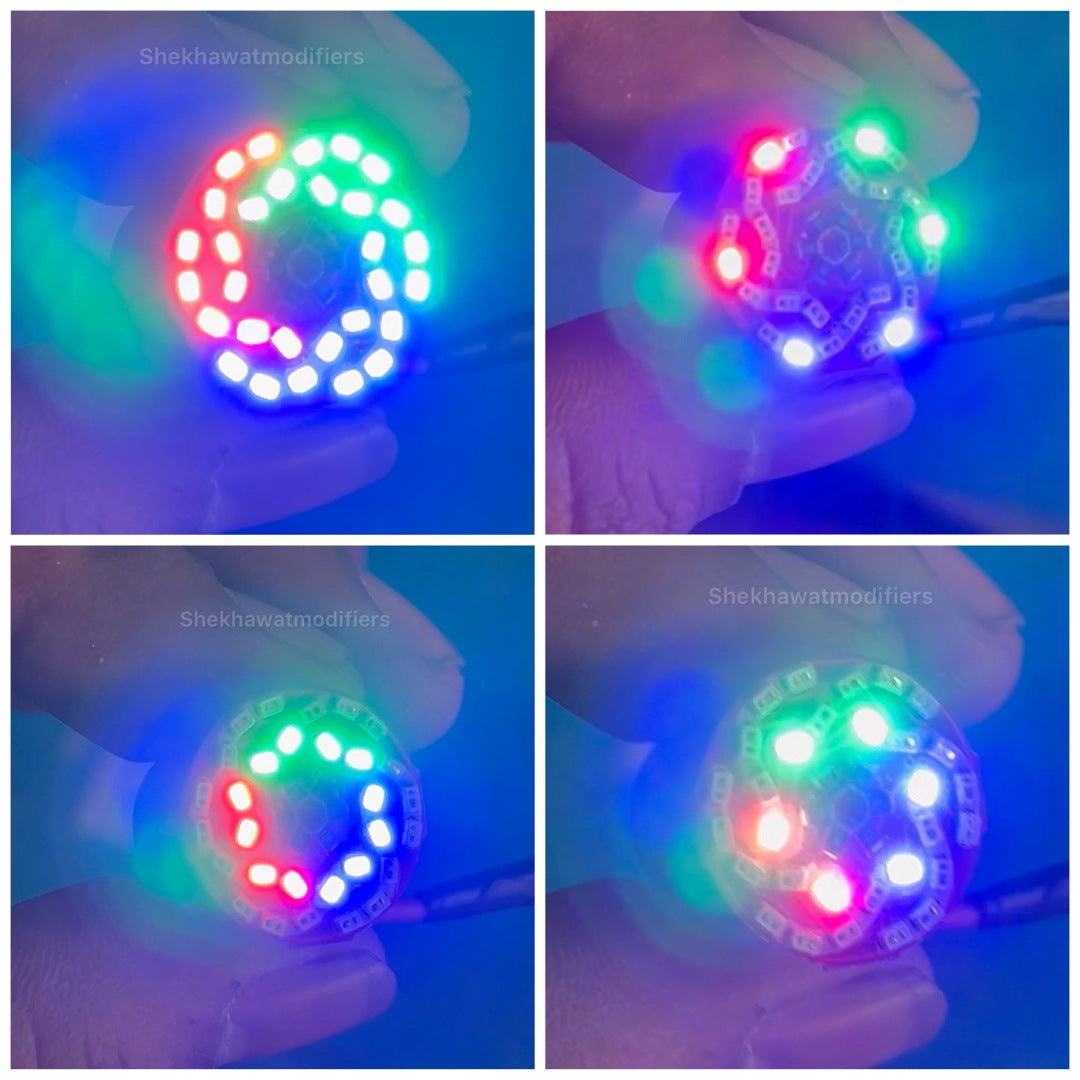 RGB multi colour running indicator/brake bulb for all bike or cars