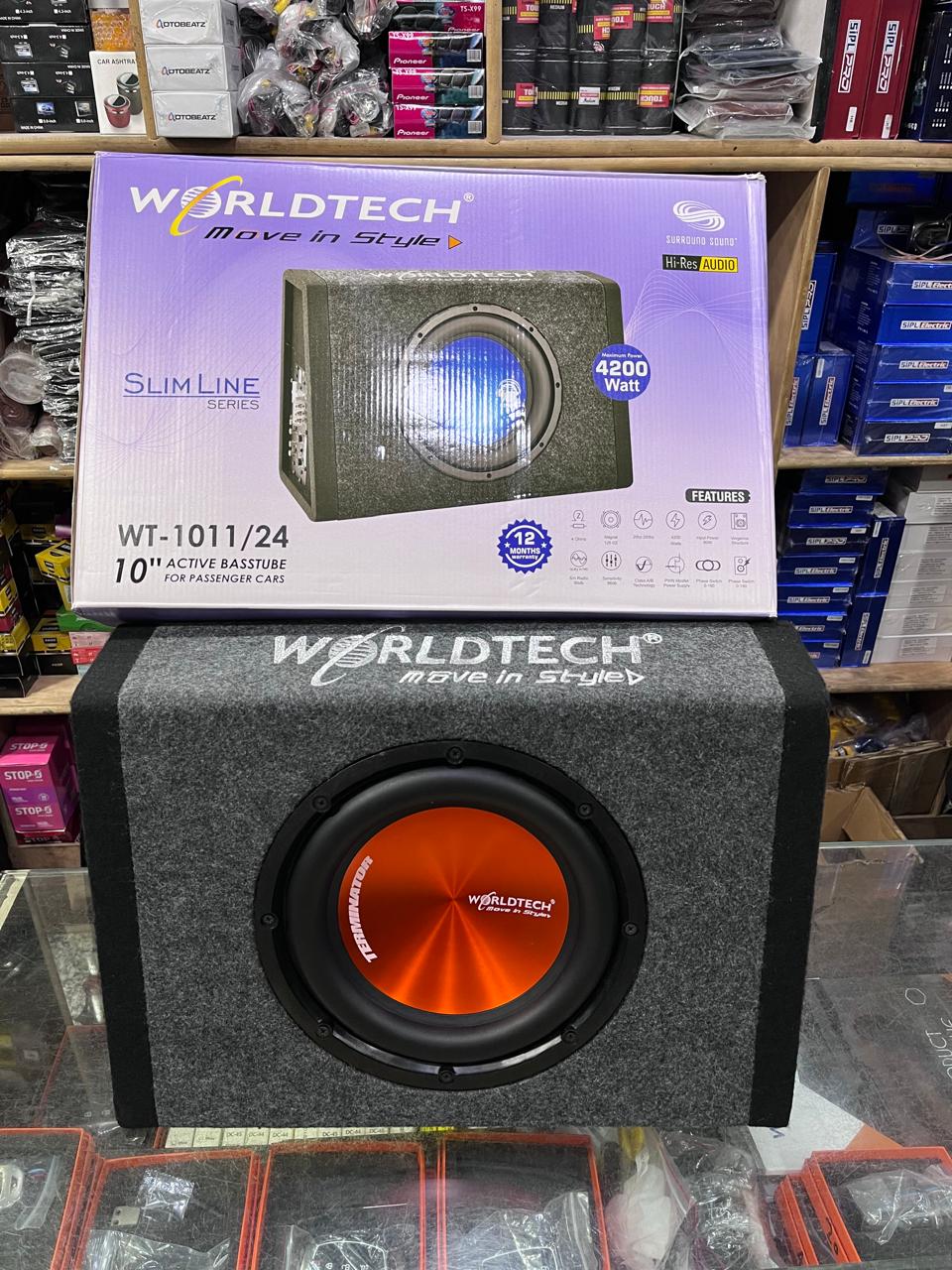 Worldtech wt-1011/24 4200w sub enclosure with inbuilt amplifier