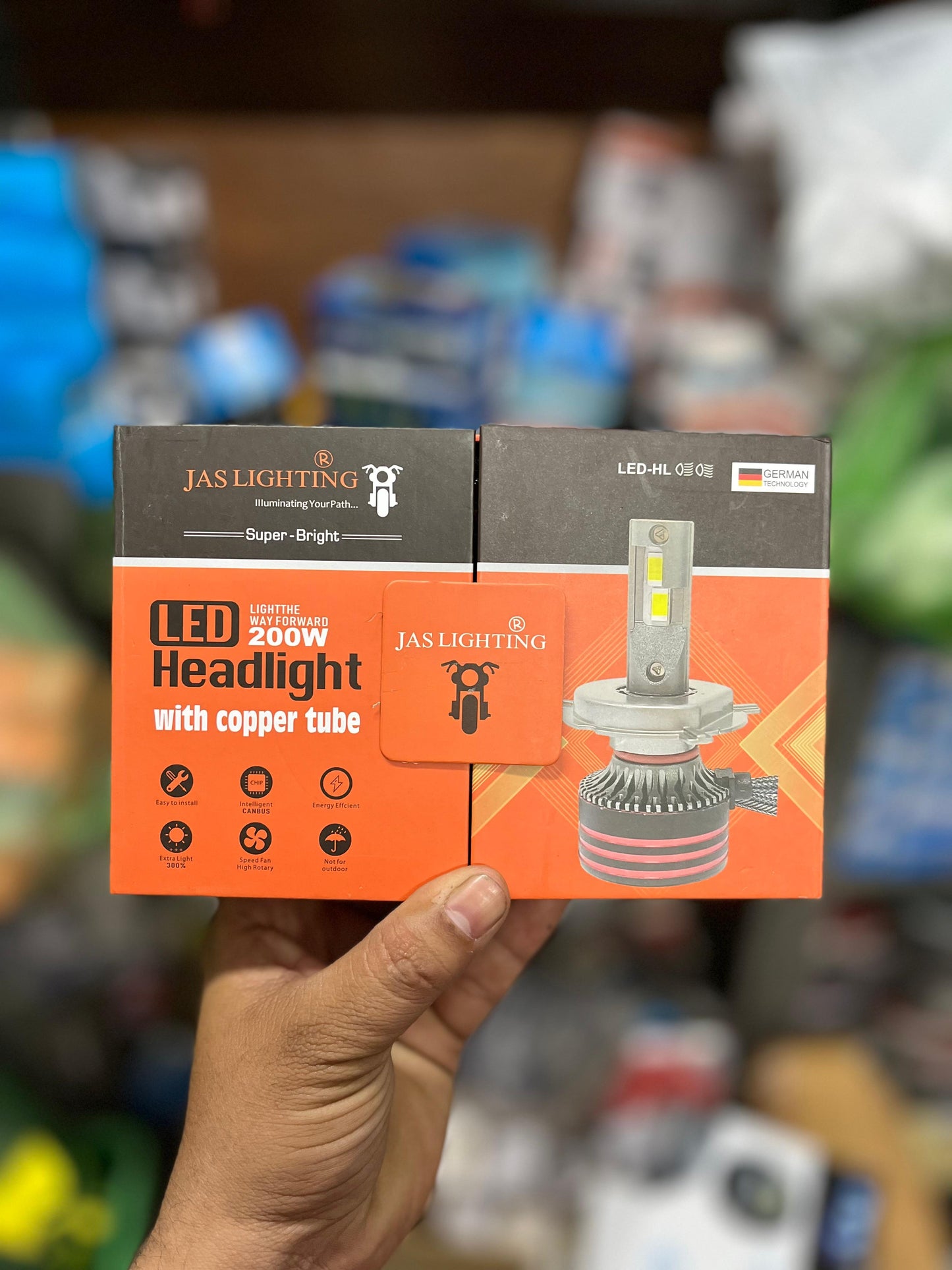 JAS 200w led headlight with 2 year guarantee (2 piece)