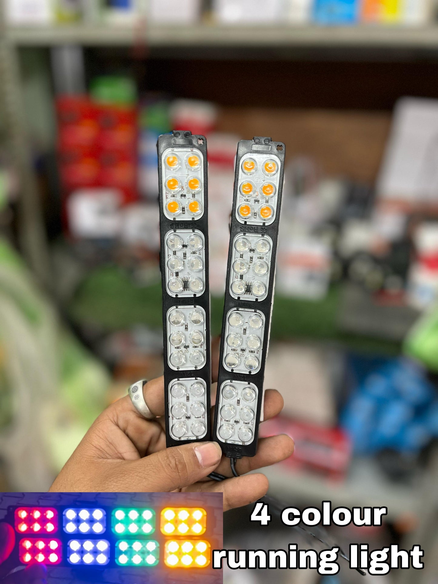 4 colour RGB hazard light (2 piece)