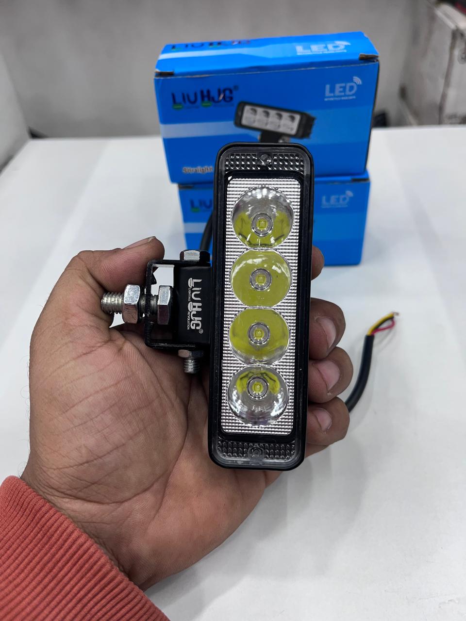 Hjg 40w set straight 4 led fog lights (2 piece)