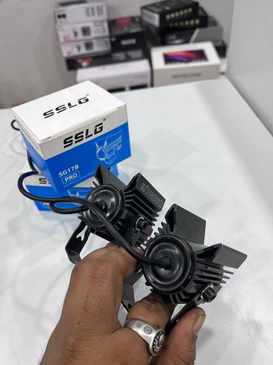 Sslg sg17 fog light with red blue lazer (2 pc)