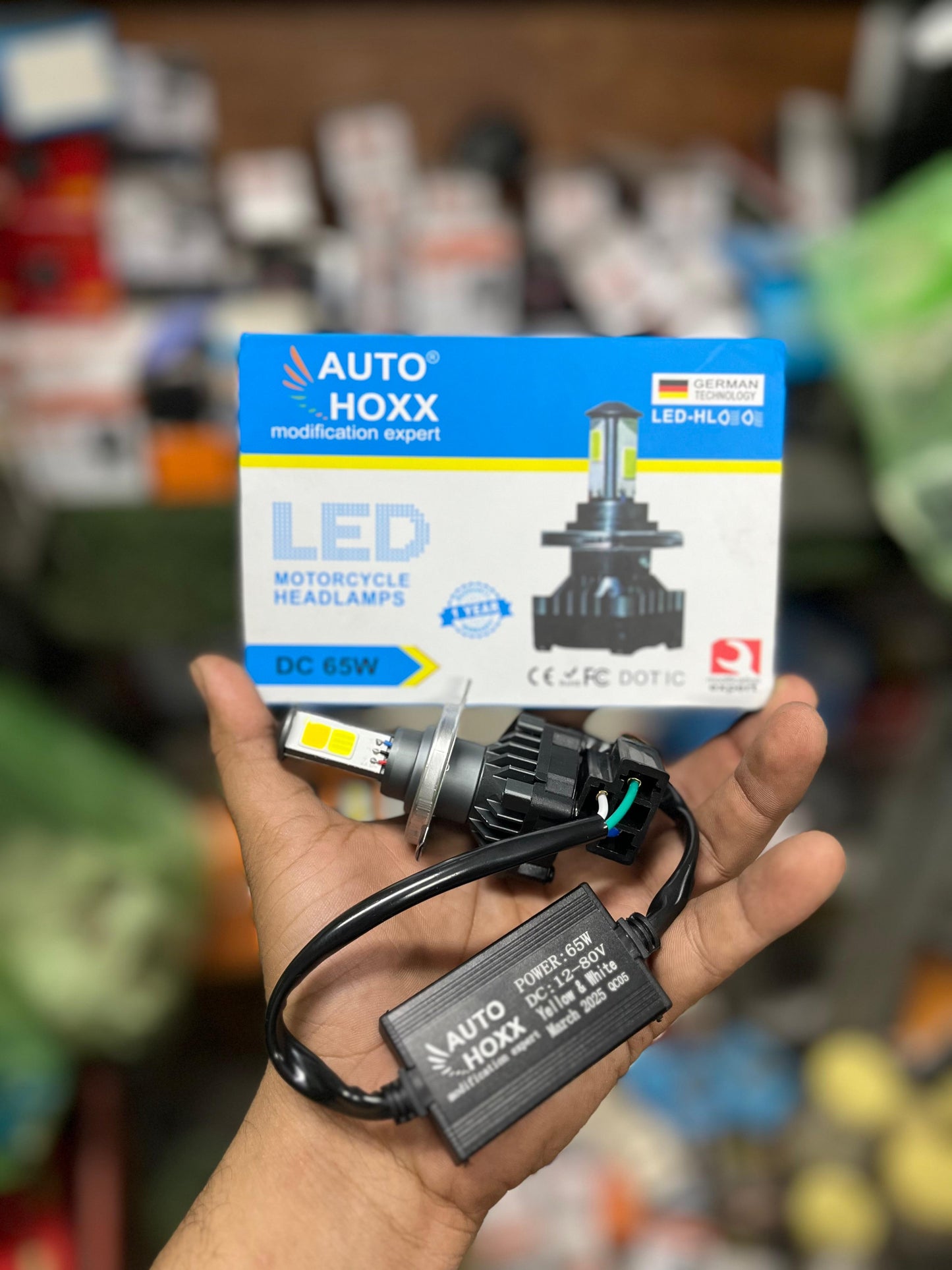 Autohoxx 65w dual colour led headlight (1 piece)