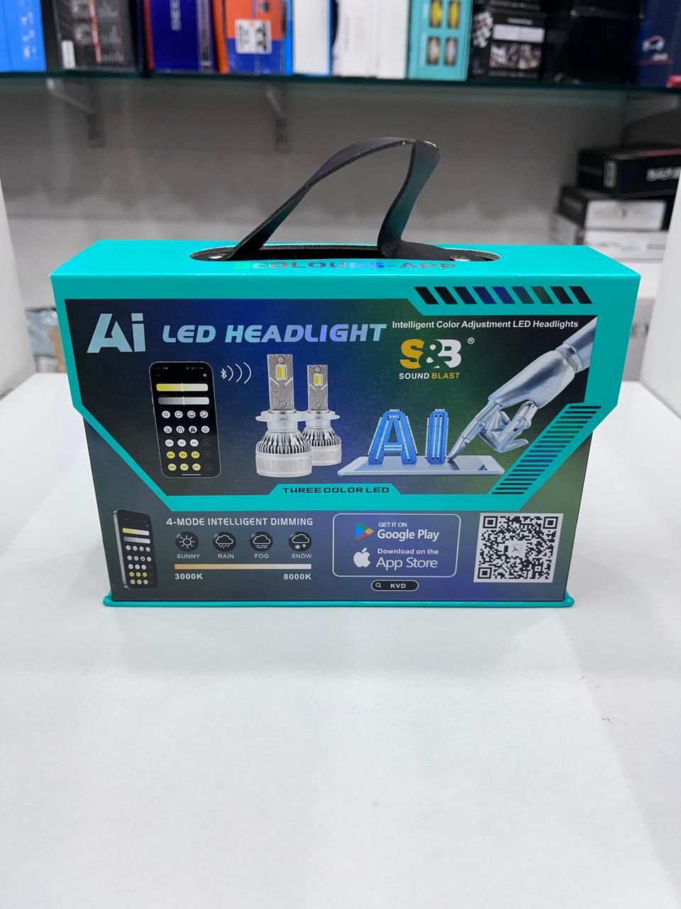 Sound & blast Ai 300w led headlight (pack of 2)