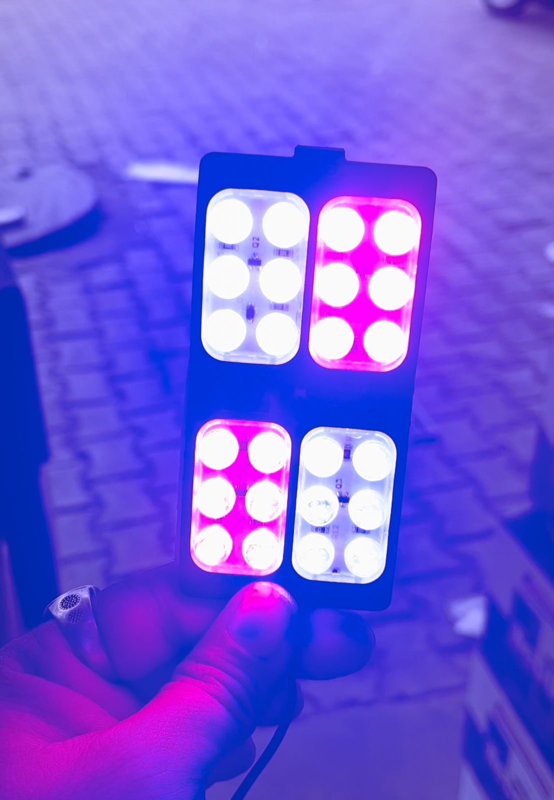 2 colour RGB hazard light (2 piece)