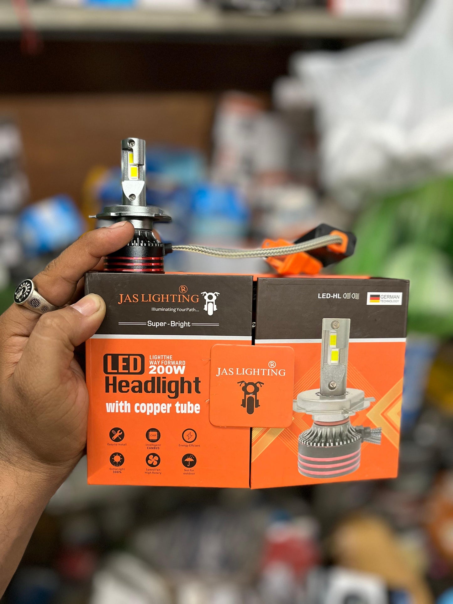 JAS 200w led headlight with 1 year guarantee (1 piece)