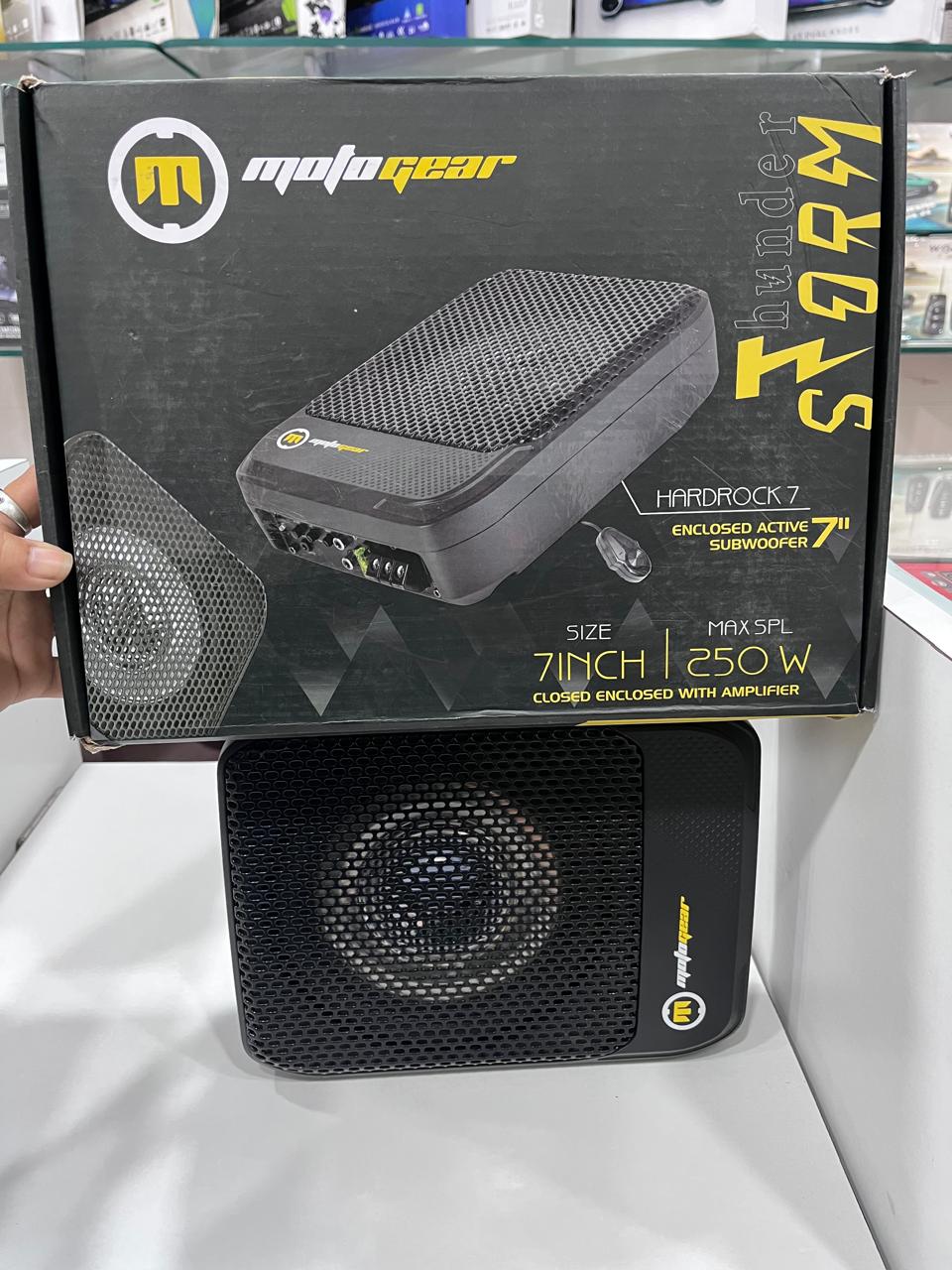 Motogear understand woofer 7inch with 2 year guarantee