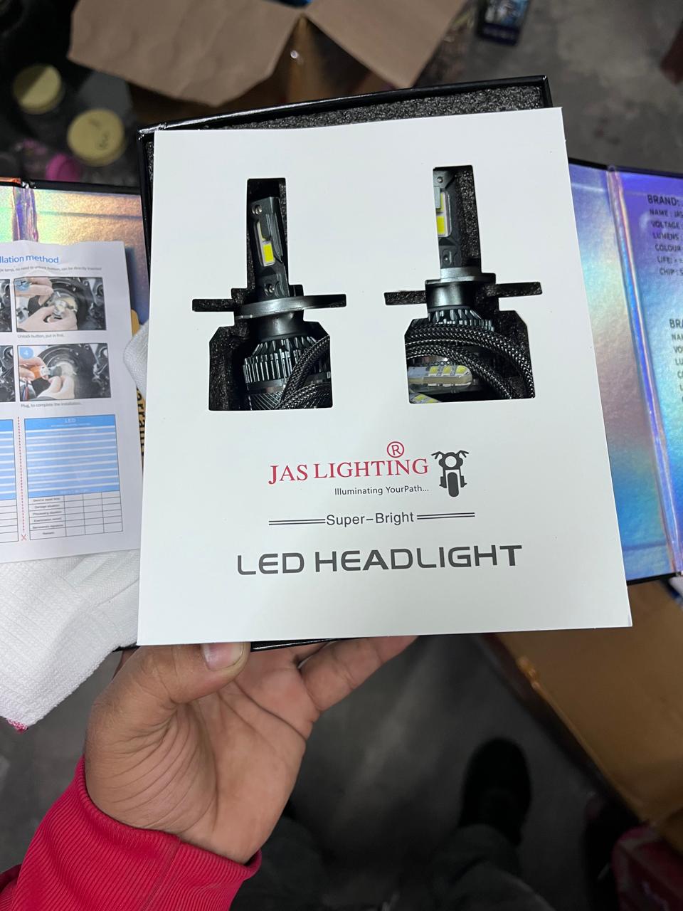 JAS 250w led headlight set of 2