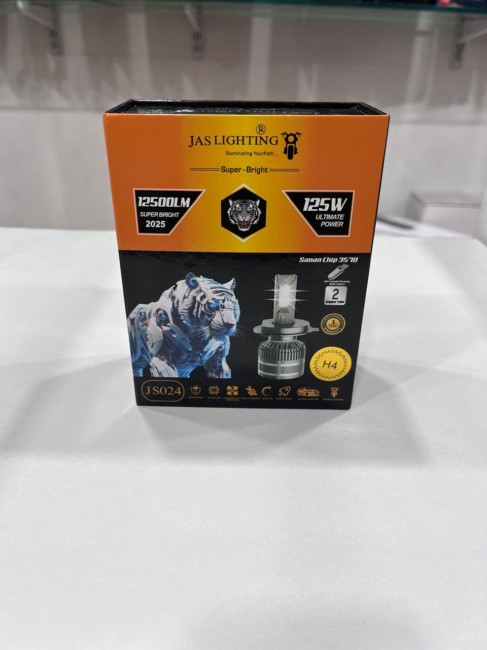 JAS 125w 12500LM led headlight free parking bulb