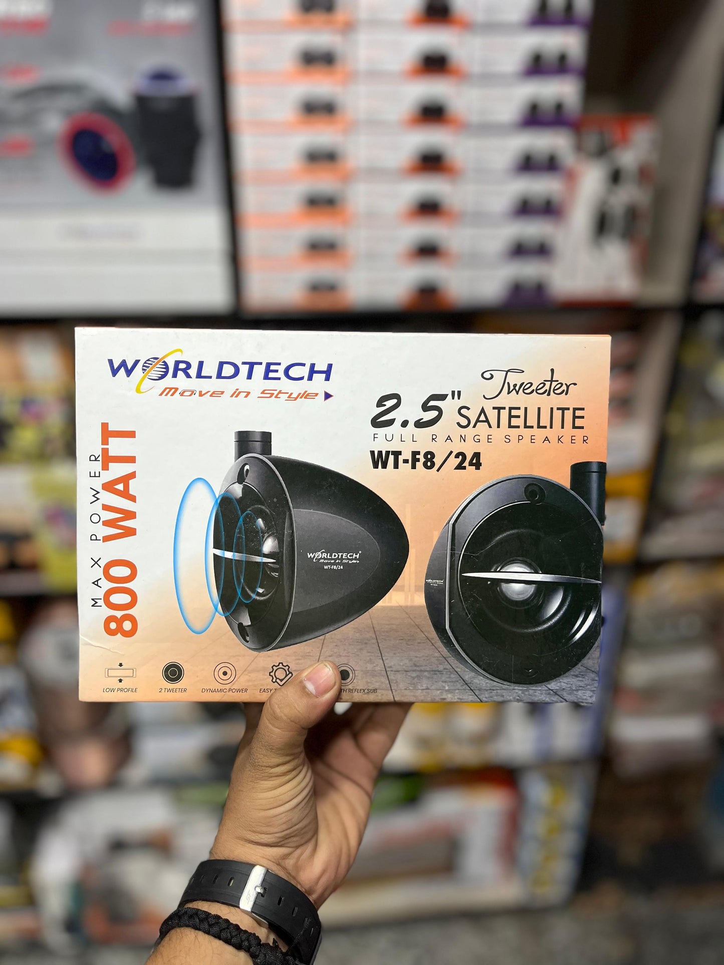 Worldtech pillar speaker 800watt (pack of 2)