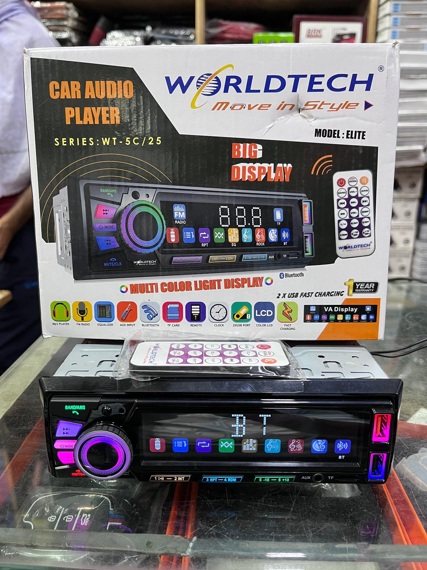 Worldtech wt-5x mp3 player with 1 year guarantee