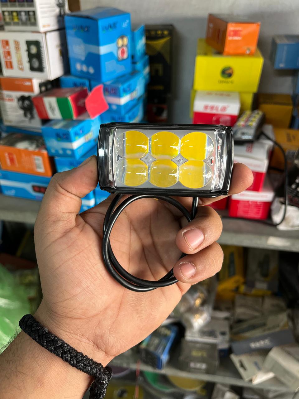 Baobao 6 led 5in1 fog light with red blue flasher (1 piece)