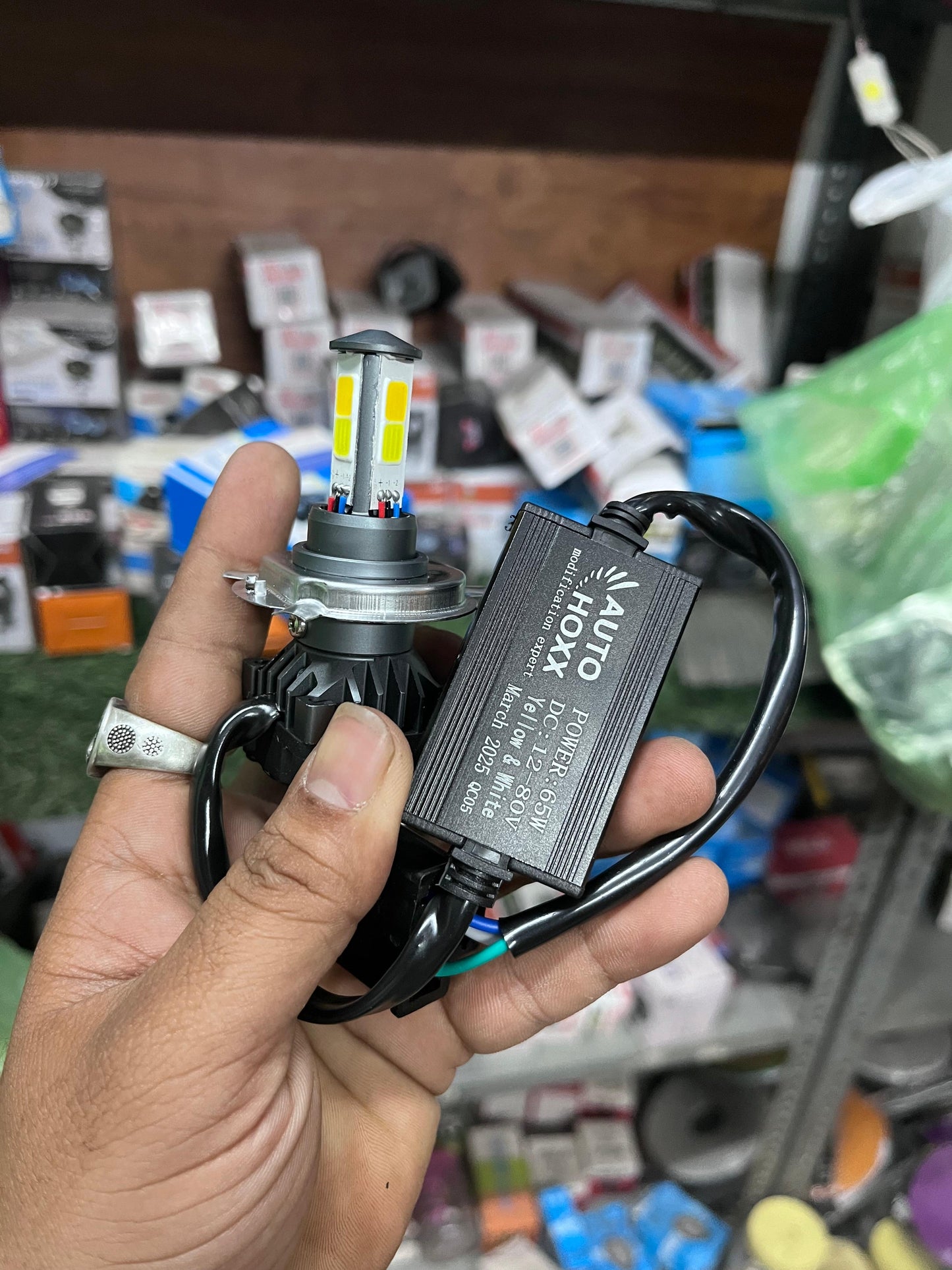 Autohoxx 65w dual colour led headlight (1 piece)