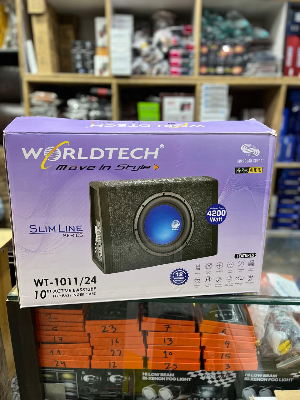 Worldtech wt-1011/24 4200w sub enclosure with inbuilt amplifier