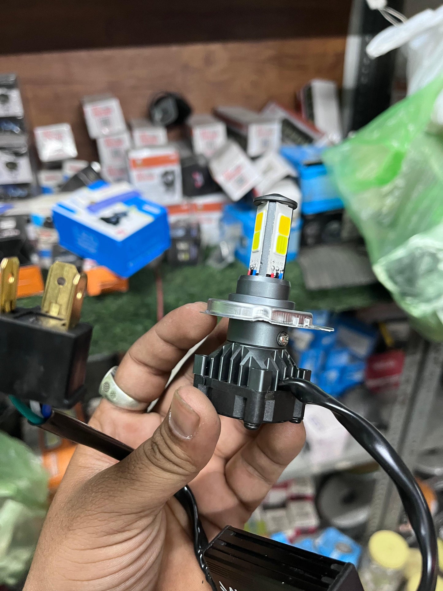 Autohoxx 65w dual colour led headlight (1 piece)