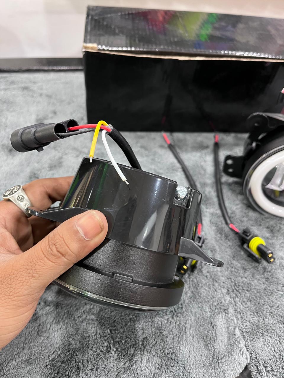 Led dual colour fog lights set