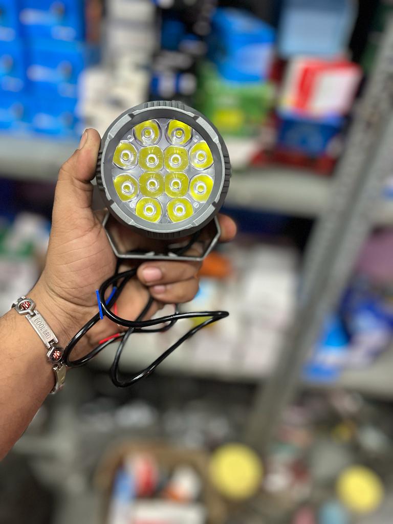 12 LED round adjustable metal fog light (1 piece)