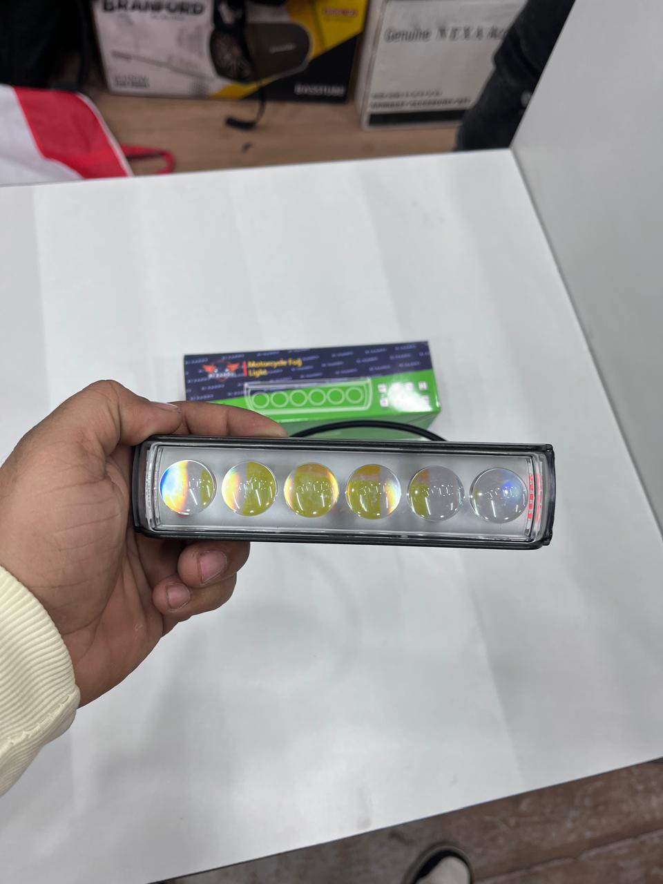 Karry 6 lens 60w fog light with red/blue (1 piece)