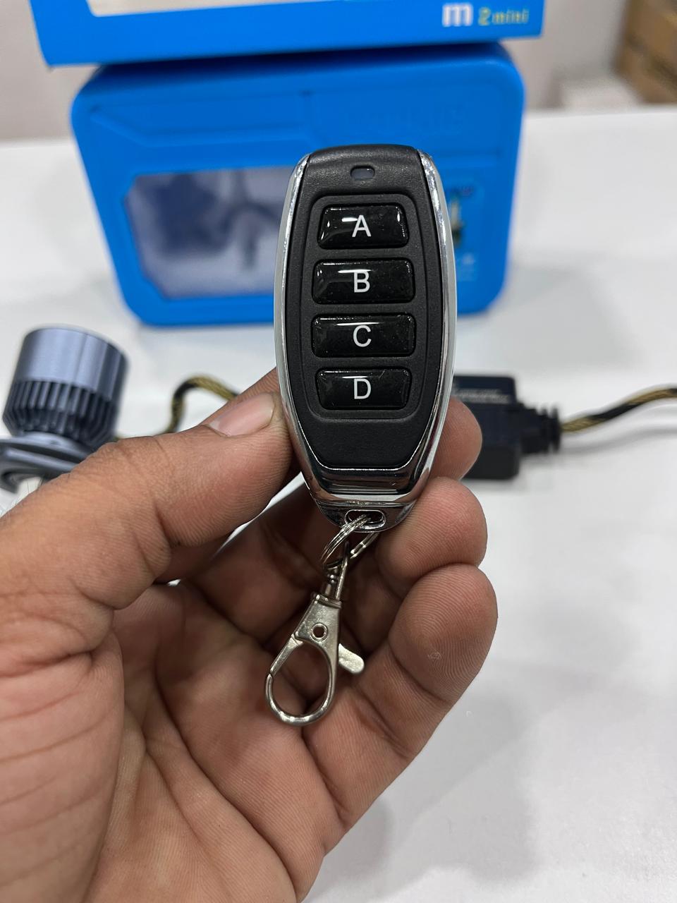 HJG 120w led headlight with wireless remote