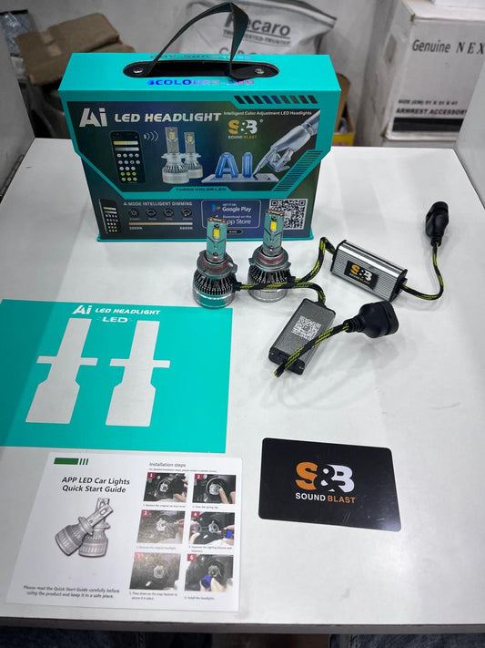 Sound & blast Ai 300w led headlight (pack of 2)
