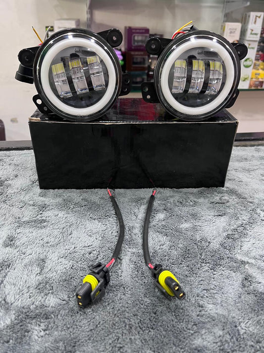 Led dual colour fog lights set