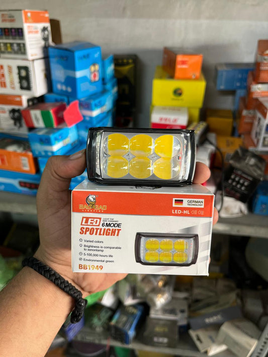 Baobao 6 led 5in1 fog light with red blue flasher (1 piece)
