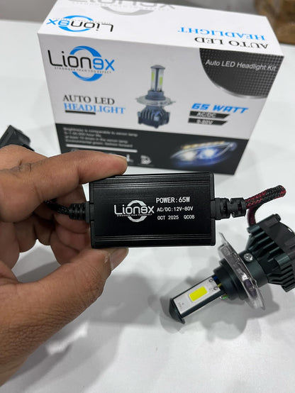 Lionex 65w AC-DC led headlight with 2 year guarantee (1 piece)