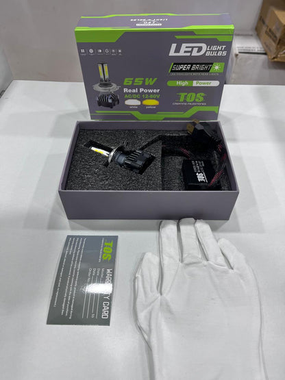 TOS 65w white/yellow led headlight 1 year guarantee